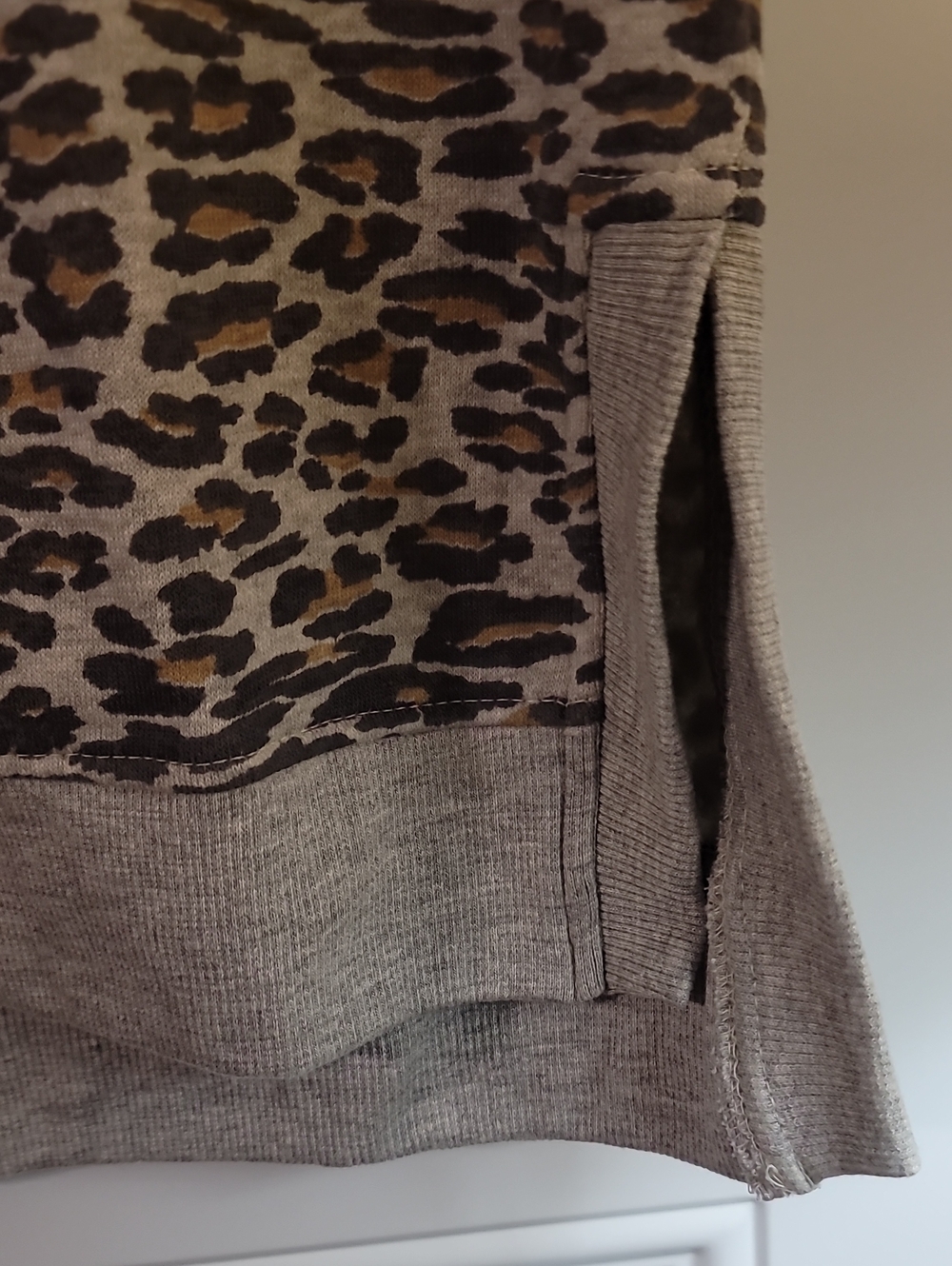 bloom POP Gray Crewneck Sweatshirt with Subtle Print - Picture 5 of 7